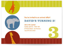 Circus Children's Birthday Party Invitations