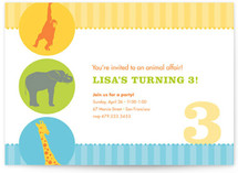 Circus Children's Birthday Party Invitations
