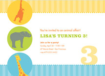 Circus Children's Birthday Party Invitations