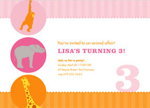 Circus Children's Birthday Party Invitations