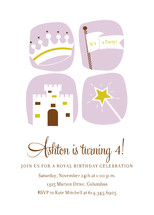 royal celebration Children's Birthday Party Invitations