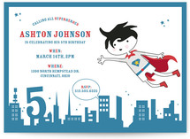 superhero Children's Birthday Party Invitations