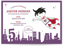 superhero Children's Birthday Party Invitations