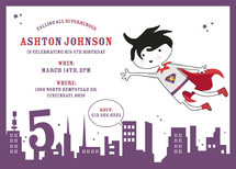 superhero Children's Birthday Party Invitations