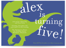 T-rex party Children's Birthday Party Invitations