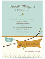 Tweet Tweet Children's Birthday Party Invitations