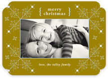 Evening Snowflakes Christmas Photo Cards