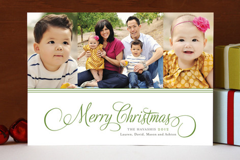 Sweet and Simple Merry Christmas Photo Cards