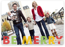 Simple Merry Christmas Photo Cards