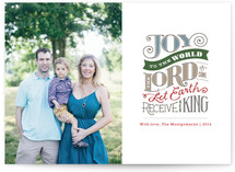 Joy to the World Christmas Photo Cards