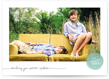 Frosted Watercolor Christmas Photo Cards