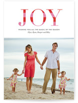 Striped Joy Christmas Photo Cards