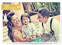 Be Merry Christmas Photo Cards