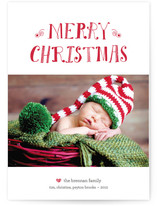 Peace, Happiness & Love Christmas Photo Cards