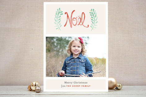 Antique Noel Christmas Photo Cards