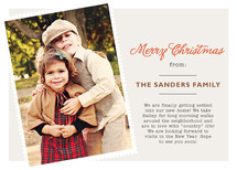 Holiday Letter Christmas Photo Cards