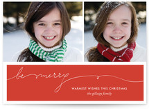 Be Merry Handwriting Christmas Photo Cards