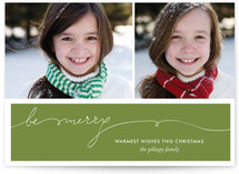 Be Merry Handwriting Christmas Photo Cards
