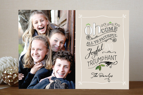 All Ye Faithful Christmas Photo Cards