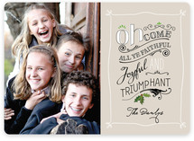 All Ye Faithful Christmas Photo Cards