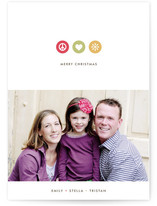 Peace Love Frost Christmas Photo Cards