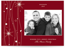 Twilight Stars Christmas Photo Cards