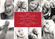 Classic Collage Christmas Photo Cards