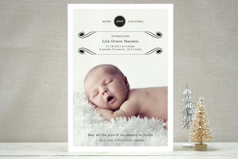 Luxe Flourish Christmas Photo Cards