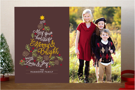Be Merry and Bright Christmas Photo Cards