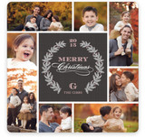 Pine Wreath Christmas Photo Cards