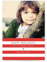 Bright Stripes Christmas Photo Cards