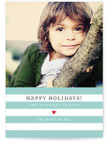 Bright Stripes Christmas Photo Cards