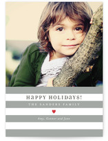 Bright Stripes Christmas Photo Cards