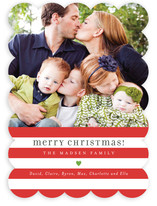Bright Stripes Christmas Photo Cards