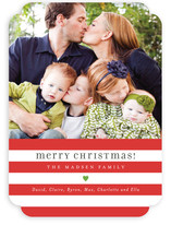Bright Stripes Christmas Photo Cards