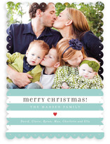 Bright Stripes Christmas Photo Cards