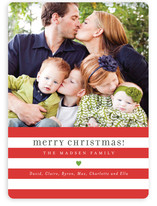 Bright Stripes Christmas Photo Cards