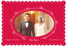 Vine and Berry Christmas Photo Cards