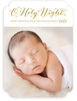 Starry Christmas Night Christmas Photo Cards