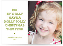 Oh By Golly Christmas Photo Cards