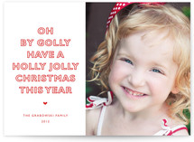 Oh By Golly Christmas Photo Cards