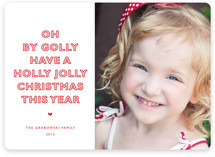 Oh By Golly Christmas Photo Cards