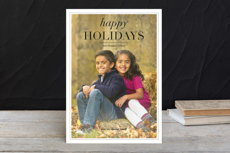 Editorial Christmas Photo Cards