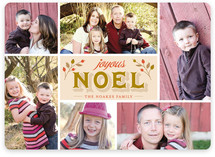 Joyous Noel Christmas Photo Cards