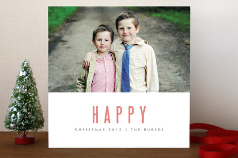 We're Happy Christmas Photo Cards