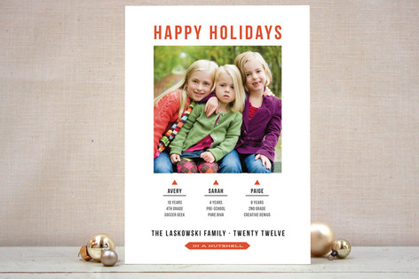 In a Nutshell Christmas Photo Cards