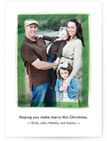 Painted Frame Christmas Photo Cards
