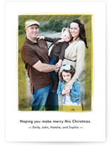 Painted Frame Christmas Photo Cards
