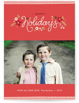 Ribbon Noel Christmas Photo Cards