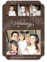 Painterly Pine Christmas Photo Cards